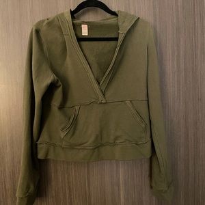 Cropped Hoodie Sweatshirt